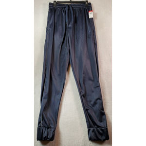 Jogger Pants Mens Medium Navy Pockets Dark‎ Wash Elastic Waist Drawstring NWT